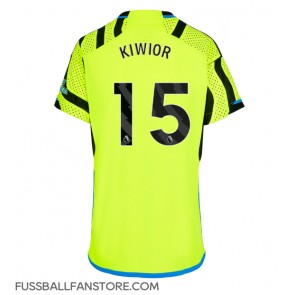 Arsenal Jakub Kiwior #15 Replik Auswärtstrikot Damen 2023-24 Kurzarm